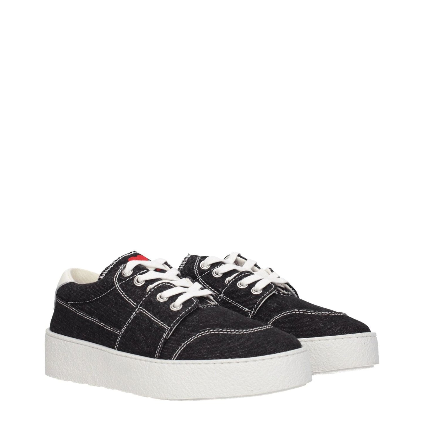 Ami Paris Black Fabric Low Tops AM-8547335241993-EU40/US7