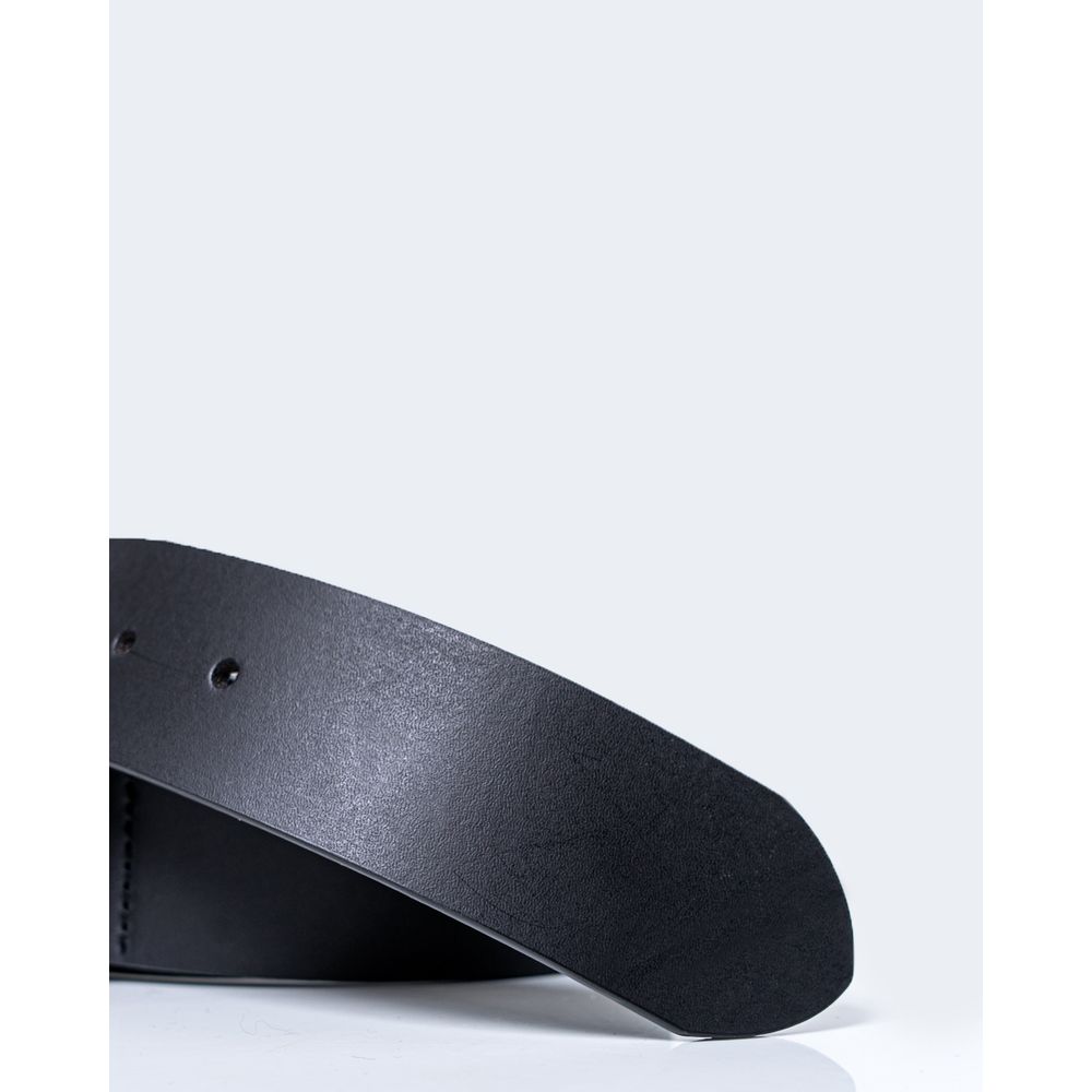 Armani Exchange Black Leather Regular Belt