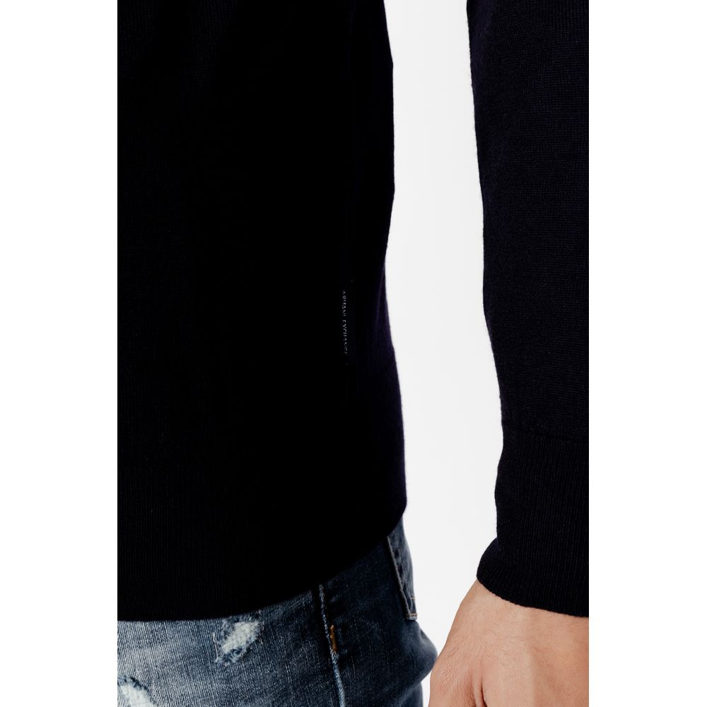 Armani Exchange Blue Wool Sportswear