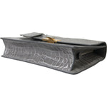 Balenciaga Balenciaga Alligator Leather Medium Shoulder Bag BAG1170 Balenciaga,Category-Bags,Gender-Women,Gray,Material: 100% Alligator Leather,New with tags,Shoulder Bags - Women - Bags,Subcategory-Shoulder,Women