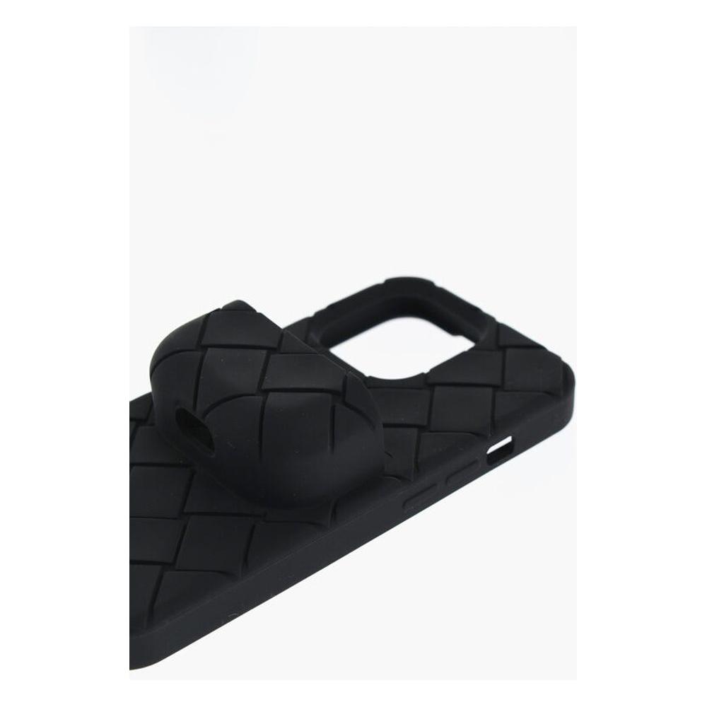 Bottega Veneta Bottega Veneta Braided Iphone 13 Pro Cover with with Airpods Holder BOP629139GD 1728,74866327712,Black,Bottega Veneta,Jewelry,Men,Men - Jewelry,New with tags,Other - Men - Jewelry