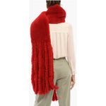 Bottega Veneta Bottega Veneta Fringed Shearling Scarf BOP542749GD 1728,74866327712,Accessories,Bottega Veneta,New with tags,Red,Scarves - Women - Accessories,Women,Women - Accessories