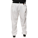 Brunello Cucinelli Brunello Cucinelli White Cotton Men Dress Tapered Pants PAN75614-64 1728,64,67345645728,Brunello Cucinelli,Jeans & Pants - Men - Clothing,Material: 100% Cotton,Men,New with tags,White