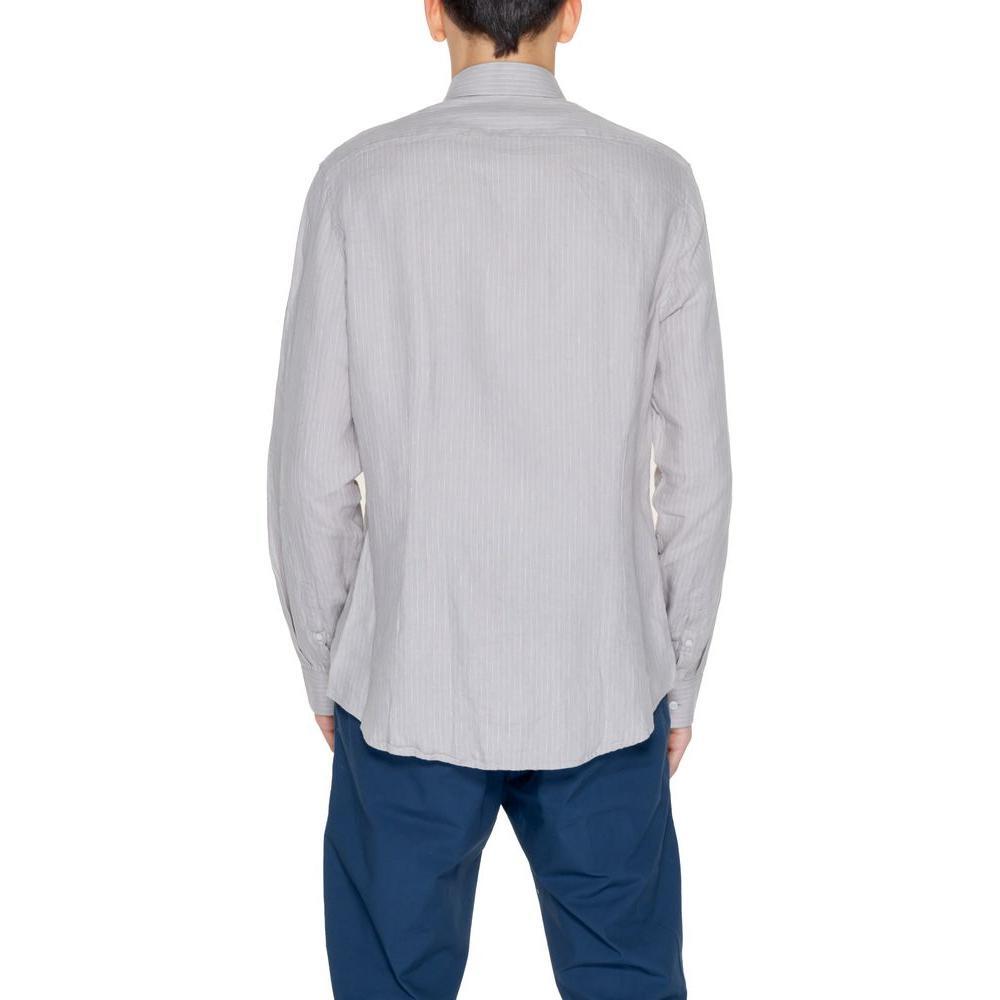 Calvin Klein Calvin Klein Beige Linen Shirt CA-13226100127-39 1728,39,42,44,71956299936,Beige,Calvin Klein,Clothing,Men,Men - Clothing,New with tags,Shirts - Men - Clothing