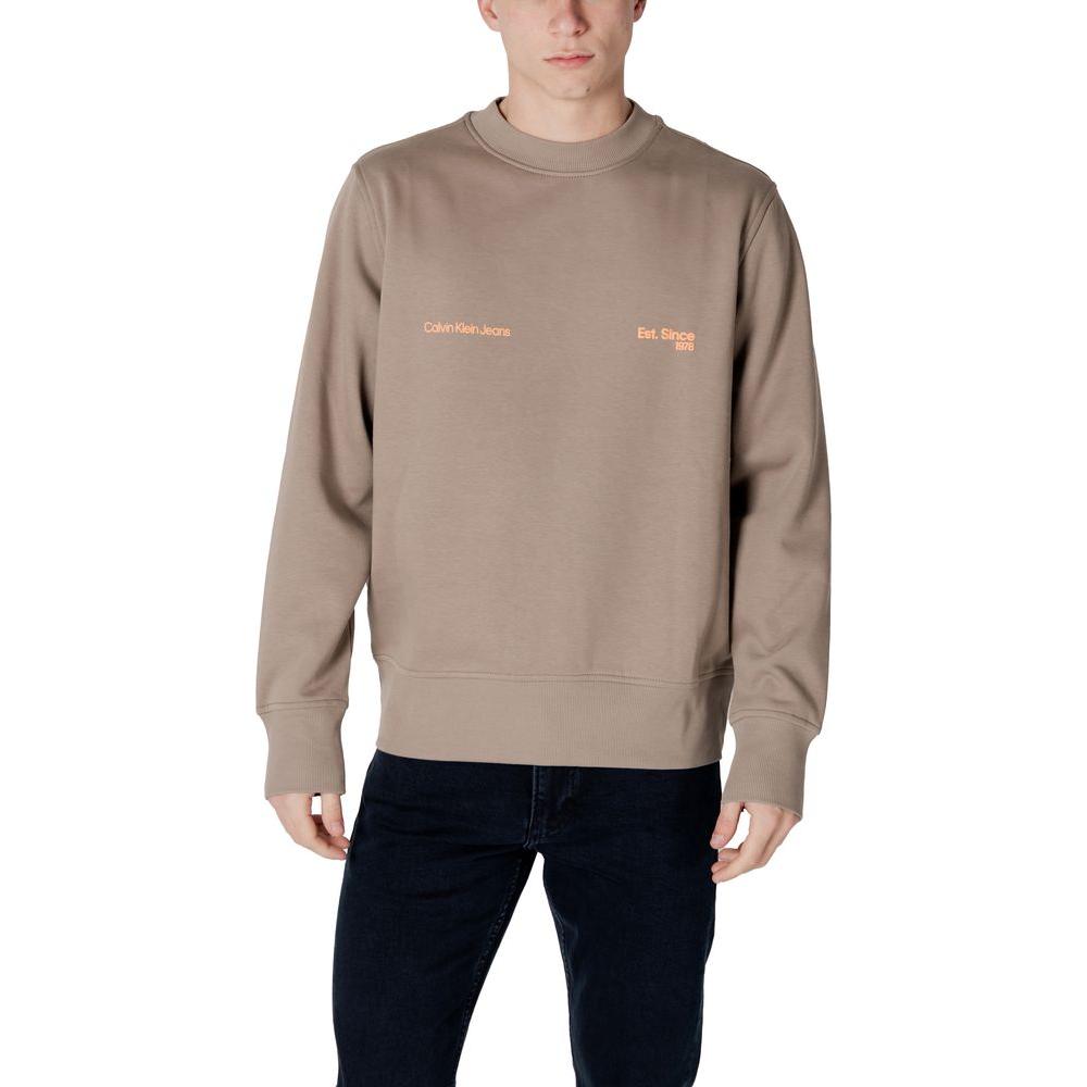 Calvin Klein Jeans Calvin Klein Jeans Beige Cotton Sweater CA-16502300127-IT48 | L 1728,71956299936,Beige,Calvin Klein Jeans,IT48 | L,IT54 | XXL,Men,New with tags,Sweaters - Men - Clothing
