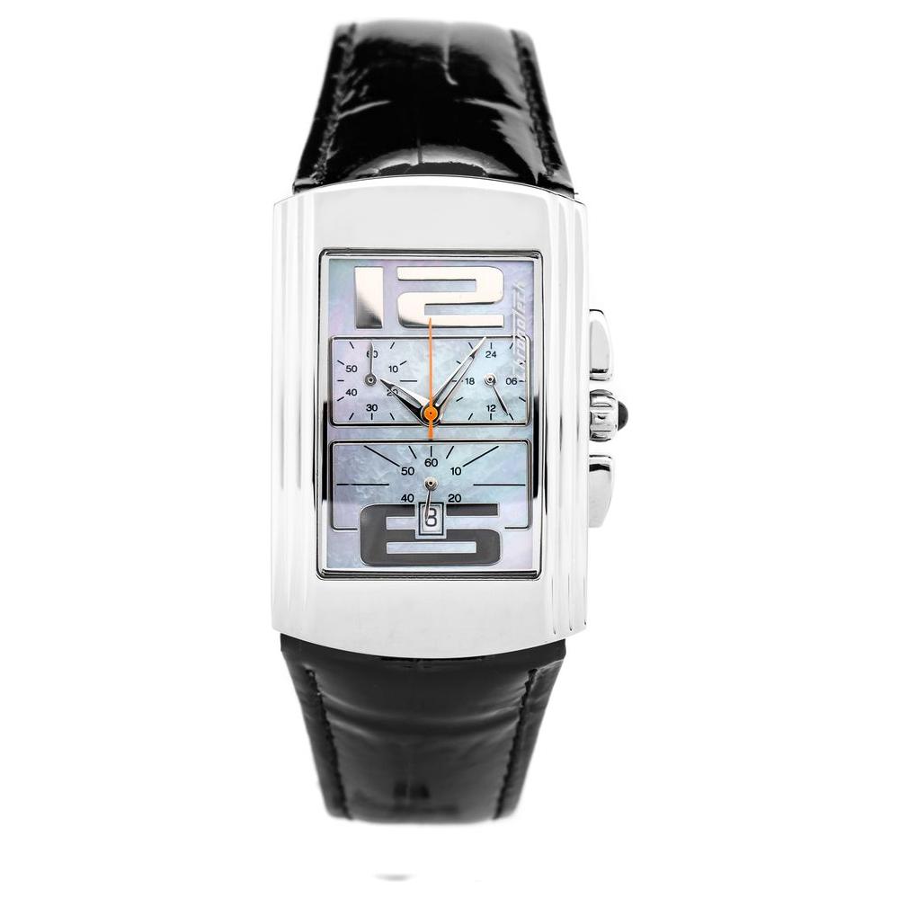 Chronotech Chronotech Black Leather Watch CHCT7018B01AC 1728,Black,Chronotech,New with tags,Unisex,Unisex Watches - Watches