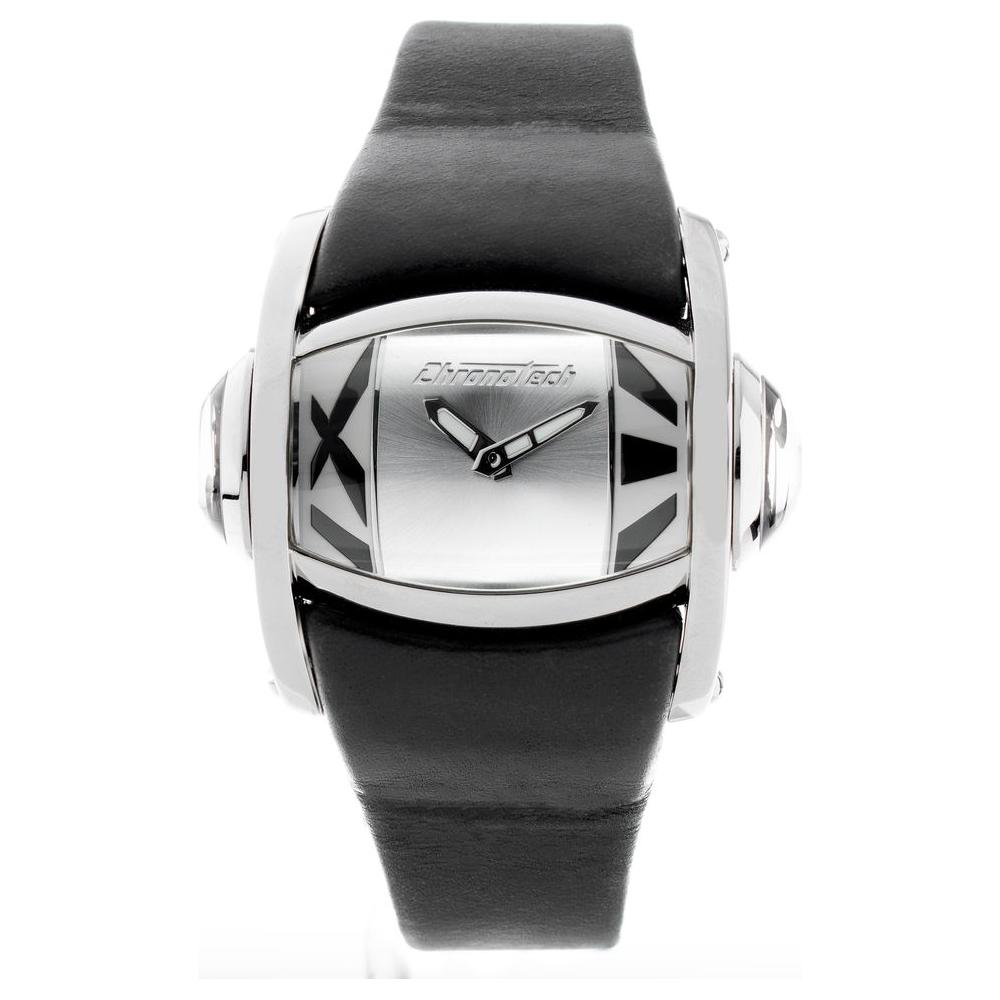 Chronotech Chronotech Black Leather Watch CHCT7681M08AC 1728,Black,Chronotech,New with tags,Unisex,Unisex Watches - Watches