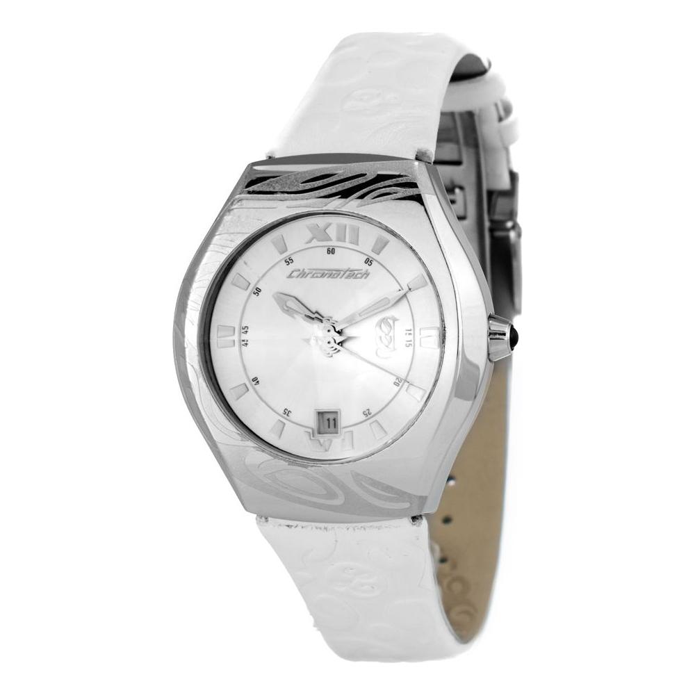 Chronotech Chronotech White Leather Watch CHCT7694M02AC 1728,Chronotech,Men,New with tags,Watches for Men - Watches,White