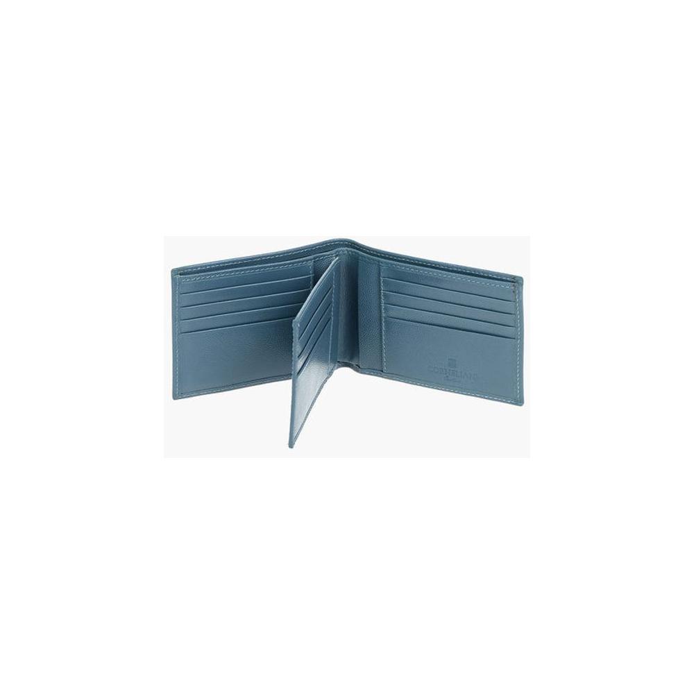 Corneliani Corneliani Tumbled Leather Trifold Wallet COP463211GD 1728,74866327712,Bags,Corneliani,Light Blue,Men,Men - Bags,New with tags,Wallets - Men - Bags