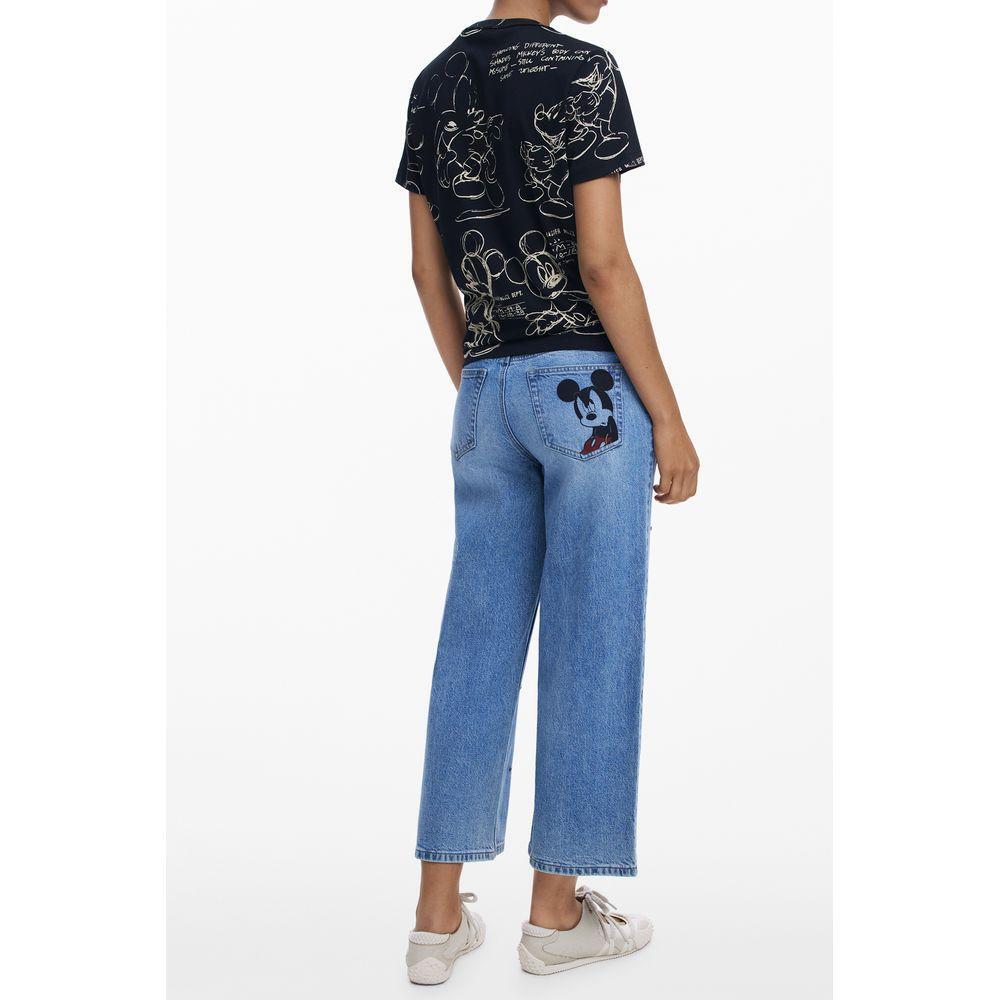 Desigual Black Cotton Women T-Shirt DE-39750-XS