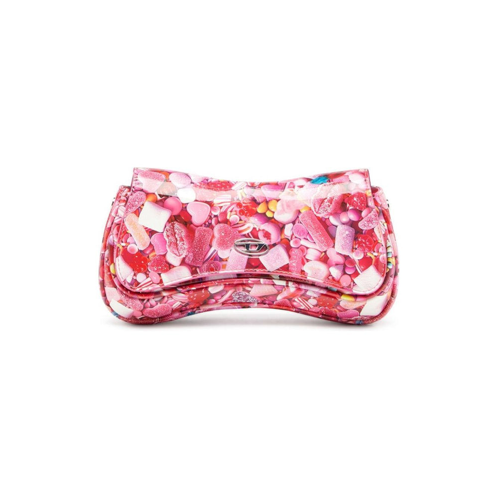 Diesel Play-Glossy clutch with print