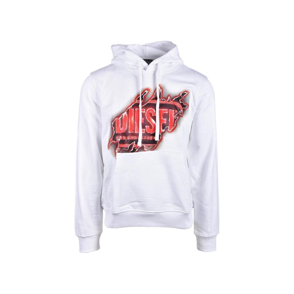 Diesel Diesel White Cotton Sweater DI-16627000008-IT48 | L 1728,71956299936,Clothing,Diesel,IT48 | L,Men,Men - Clothing,New with tags,Sweaters - Men - Clothing,White