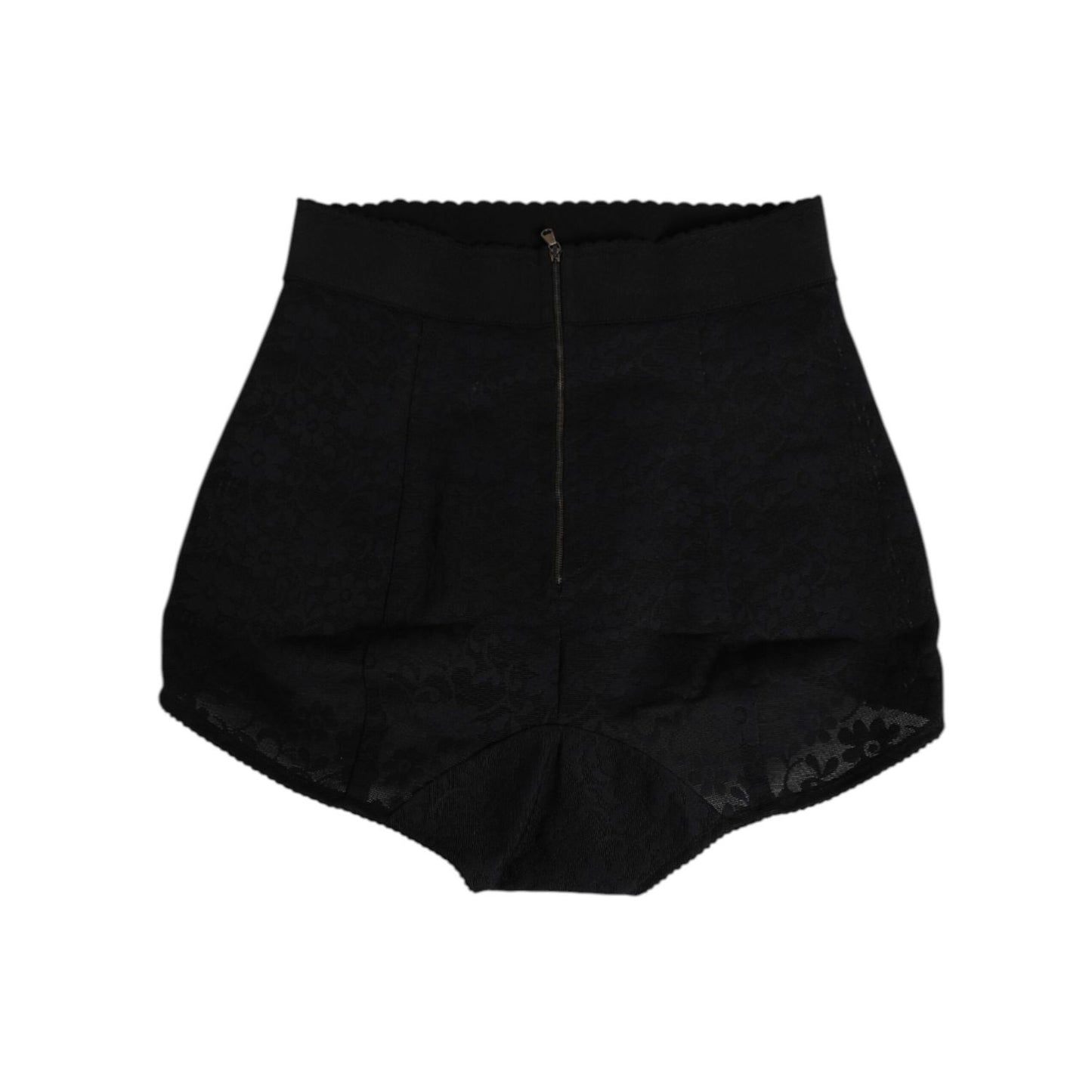 Dolce & Gabbana Black Nylon High Waist Short Panty Underwear