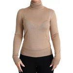 Dolce & Gabbana Dolce & Gabbana Beige Cashmere Silk Turtleneck Pullover Sweater TSH5695-36 1728,67345645728,Beige,Dolce & Gabbana,IT36 | XS,Material: 70% Cashmere 30% Silk,Preowned / Defect,Sweaters - Women - Clothing,Women