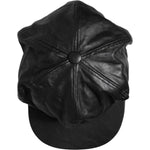 Dolce & Gabbana Dolce & Gabbana Black Calf Newsboy Capello Cabbie Hat HAT9852 1728,67345645728,Accessories,Black,Dolce & Gabbana,Hat - Women - Accessories,Material: Leather,Preowned / Defect,Women,Women - Accessories