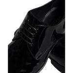 Dolce & Gabbana Black Calfskin Leather Derby Men Dress Shoes Dolce & Gabbana Black
