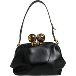 Dolce & Gabbana Black Calfskin Leather Shoulder Clutch Bag Dolce & Gabbana Black