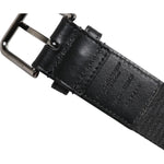 Dolce & Gabbana Black Leather Classic Metal Logo Buckle Belt 100 cm / 40 Inches,1728,67345645728,Accessories,Belts - Men - Accessories,Black,Dolce & Gabbana,Men,Men - Accessories,New with tags Dolce & Gabbana BEL9338-100