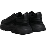 Dolce & Gabbana Dolce & Gabbana Black Leather Daymaster Low Top Sneakers Shoes MV6618#2-41 1728,67345645728,Black,Dolce & Gabbana,EU41/US8,Material: 60% Calf Leather 30% Nylon 1% PVC 1% Elastane,Men,Preowned / Defect,Sneakers - Men - Shoes