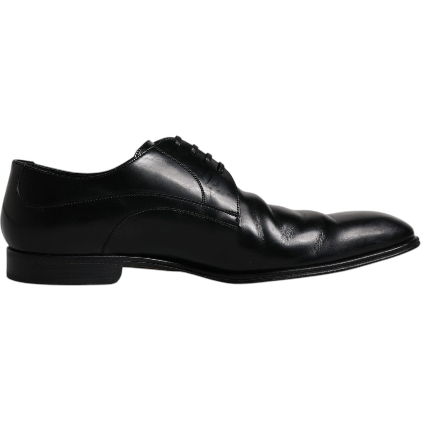 Dolce & Gabbana Dolce & Gabbana Black Leather Derby Formal Men Dress Shoes MV6452-44 1728,67345645728,Black,Dolce & Gabbana,EU44/US11,Formal - Men - Shoes,Material: 100% Leather,Men,Preowned / Defect