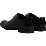Dolce & Gabbana Dolce & Gabbana Black Leather Derby Formal Men Dress Shoes MV6452-44 1728,67345645728,Black,Dolce & Gabbana,EU44/US11,Formal - Men - Shoes,Material: 100% Leather,Men,Preowned / Defect