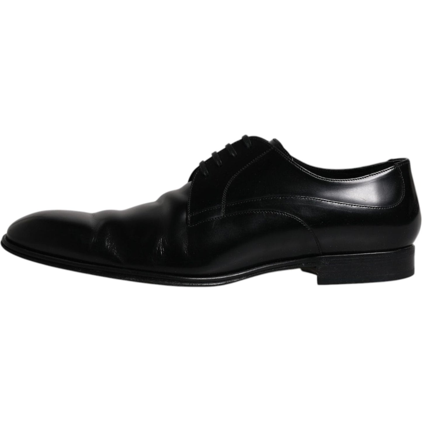 Dolce & Gabbana Dolce & Gabbana Black Leather Derby Formal Men Dress Shoes MV6452-44 1728,67345645728,Black,Dolce & Gabbana,EU44/US11,Formal - Men - Shoes,Material: 100% Leather,Men,Preowned / Defect