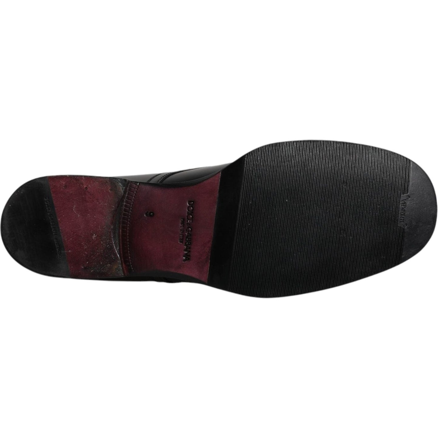 Dolce & Gabbana Dolce & Gabbana Black Leather Lace Up Men Derby Formal Shoes MV6457-43 1728,67345645728,Black,Dolce & Gabbana,EU43/US10,Formal - Men - Shoes,Material: 100% Calf Leather,Men,Men - Shoes,Preowned / Defect,Shoes