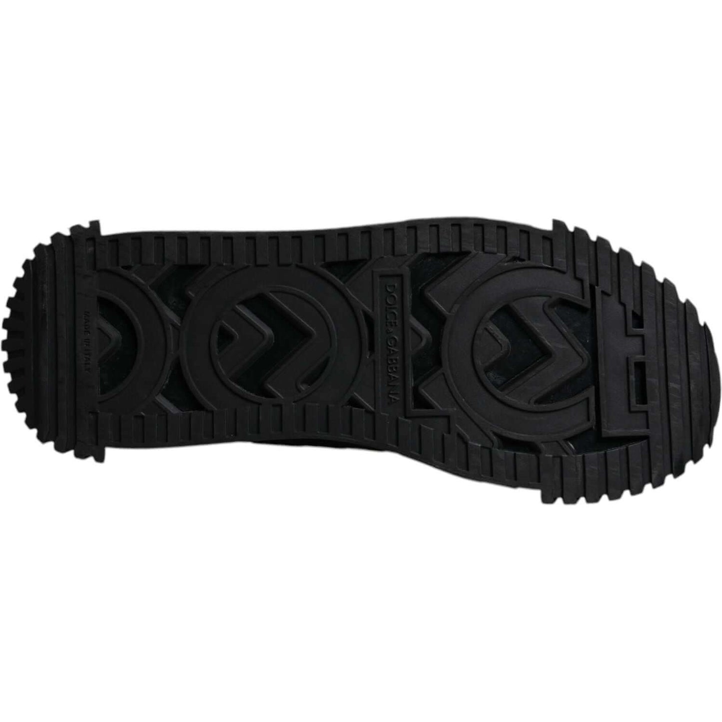 Dolce & Gabbana-Dolce & Gabbana Black Logo Lace Up Low Top NS1 Sneakers Shoes-1728,67345645728,Black and White,Dolce & Gabbana,EU44/US11,Material: 70% Nylon 20% Leather 10% Elastane,Men,Men - Shoes,Preowned / Defect,Shoes,Sneakers - Men - Shoes-MV7194#2-4