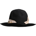 Dolce & Gabbana Dolce & Gabbana Black Logo Sequin Embroidery Wide Brim Hat HAT9645-57 1728,57 cm|S,67345645728,Accessories,Black,Dolce & Gabbana,Hat - Women - Accessories,Material: 90% Rabbit 6% Viscose 4% Cotton,New with tags,Women,Women - Accessories
