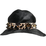 Dolce & Gabbana Dolce & Gabbana Black Straw Crystal Embellished Wide Brim Hat HAT9648-56 1728,56 cm|XS,57 cm|S,67345645728,Accessories,Black,Dolce & Gabbana,Hat - Women - Accessories,Material: 90% Straw 9% Cotton 1% Elastane,New with tags,Women,Women - Ac