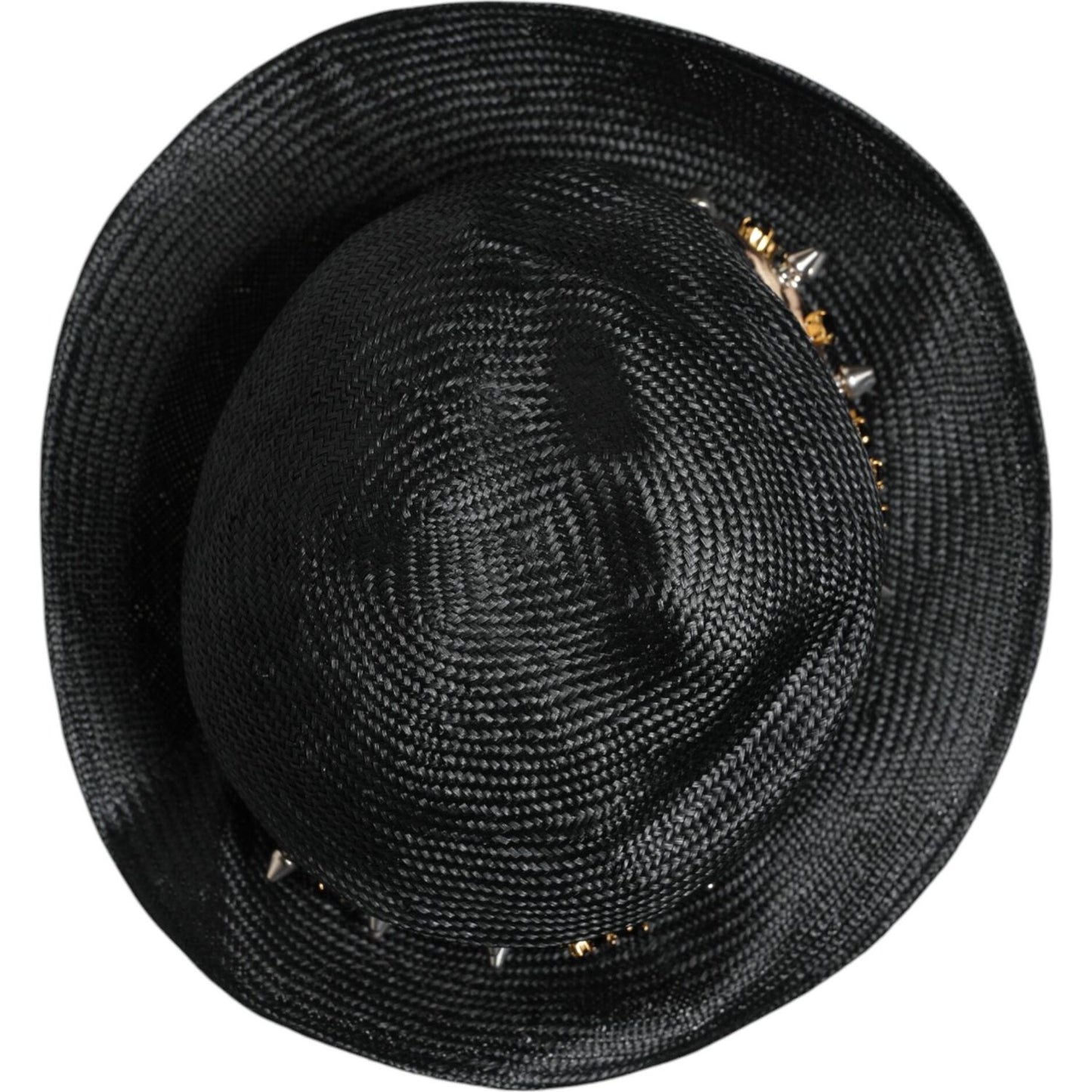 Dolce & Gabbana Dolce & Gabbana Black Straw Crystal Embellished Wide Brim Hat HAT9648-56 1728,56 cm|XS,57 cm|S,67345645728,Accessories,Black,Dolce & Gabbana,Hat - Women - Accessories,Material: 90% Straw 9% Cotton 1% Elastane,New with tags,Women,Women - Ac