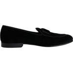 Dolce & Gabbana Dolce & Gabbana Black Velvet Loafers Formal Men Dress Shoes MV6520-44.5 1728,67345645728,Black,Dolce & Gabbana,EU44.5/US11.5,Formal - Men - Shoes,Material: 64% Cotton 36% Viscose (VELVET),Men,Preowned / Defect