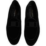 Dolce & Gabbana Dolce & Gabbana Black Velvet Loafers Formal Men Dress Shoes MV6520-44.5 1728,67345645728,Black,Dolce & Gabbana,EU44.5/US11.5,Formal - Men - Shoes,Material: 64% Cotton 36% Viscose (VELVET),Men,Preowned / Defect