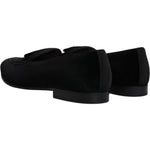 Dolce & Gabbana Dolce & Gabbana Black Velvet Loafers Formal Men Dress Shoes MV6520-44.5 1728,67345645728,Black,Dolce & Gabbana,EU44.5/US11.5,Formal - Men - Shoes,Material: 64% Cotton 36% Viscose (VELVET),Men,Preowned / Defect