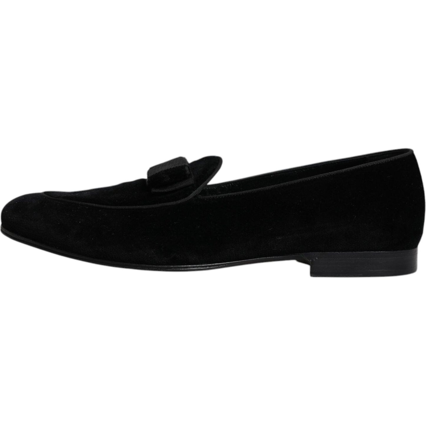 Dolce & Gabbana Dolce & Gabbana Black Velvet Loafers Formal Men Dress Shoes MV6520-44.5 1728,67345645728,Black,Dolce & Gabbana,EU44.5/US11.5,Formal - Men - Shoes,Material: 64% Cotton 36% Viscose (VELVET),Men,Preowned / Defect