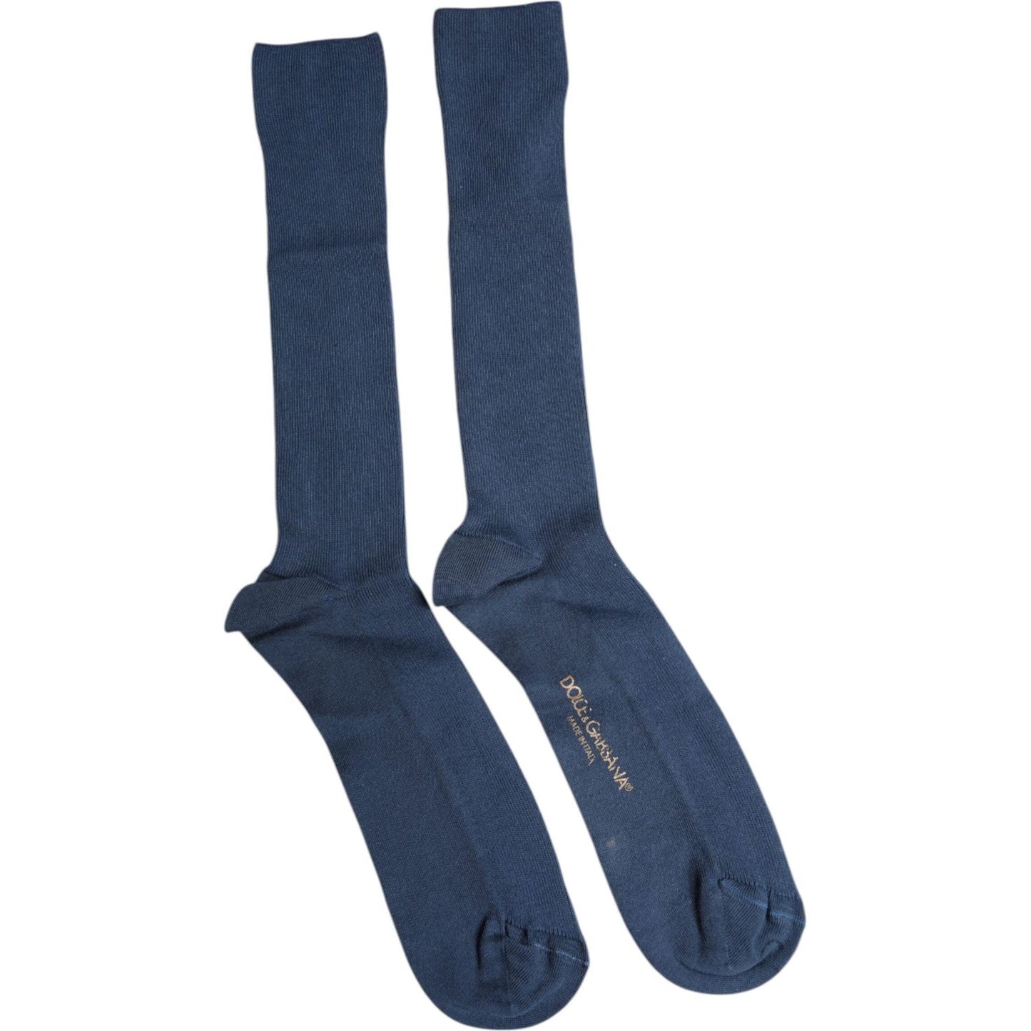 Dolce & Gabbana Dolce & Gabbana Blue Cotton DG Logo Over The Calf Socks SCS2227-L 1728,67345645728,Accessories,Blue,Dolce & Gabbana,L,Material: 100% Cotton,Men,Men - Accessories,New with tags,Socks - Men - Accessories