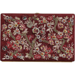 Dolce & Gabbana Bordeaux Velvet Gold Frame Clutch Evening Bag Dolce & Gabbana Saddle Brown