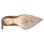 Dolce & Gabbana Bronze Leather Embellished Heels Pumps Shoes Dolce & Gabbana Tan