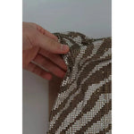 Dolce & Gabbana Dolce & Gabbana Brown Crystal Shift Mini Zebra Silver Dress DR2691-38 1728,67345645728,Dolce & Gabbana,Dresses - Women - Clothing,IT38|XS,Preowned / Defect,Silver,Women