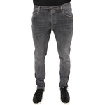Dolce & Gabbana Dolce & Gabbana Dark Gray Cotton Stretch Skinny Denim Jeans PAN75582-48 1728,Dolce & Gabbana,Gray,IT48 | M,Jeans & Pants - Men - Clothing,Material: 98% Cotton 2% Elastane,Men,Preowned / Defect