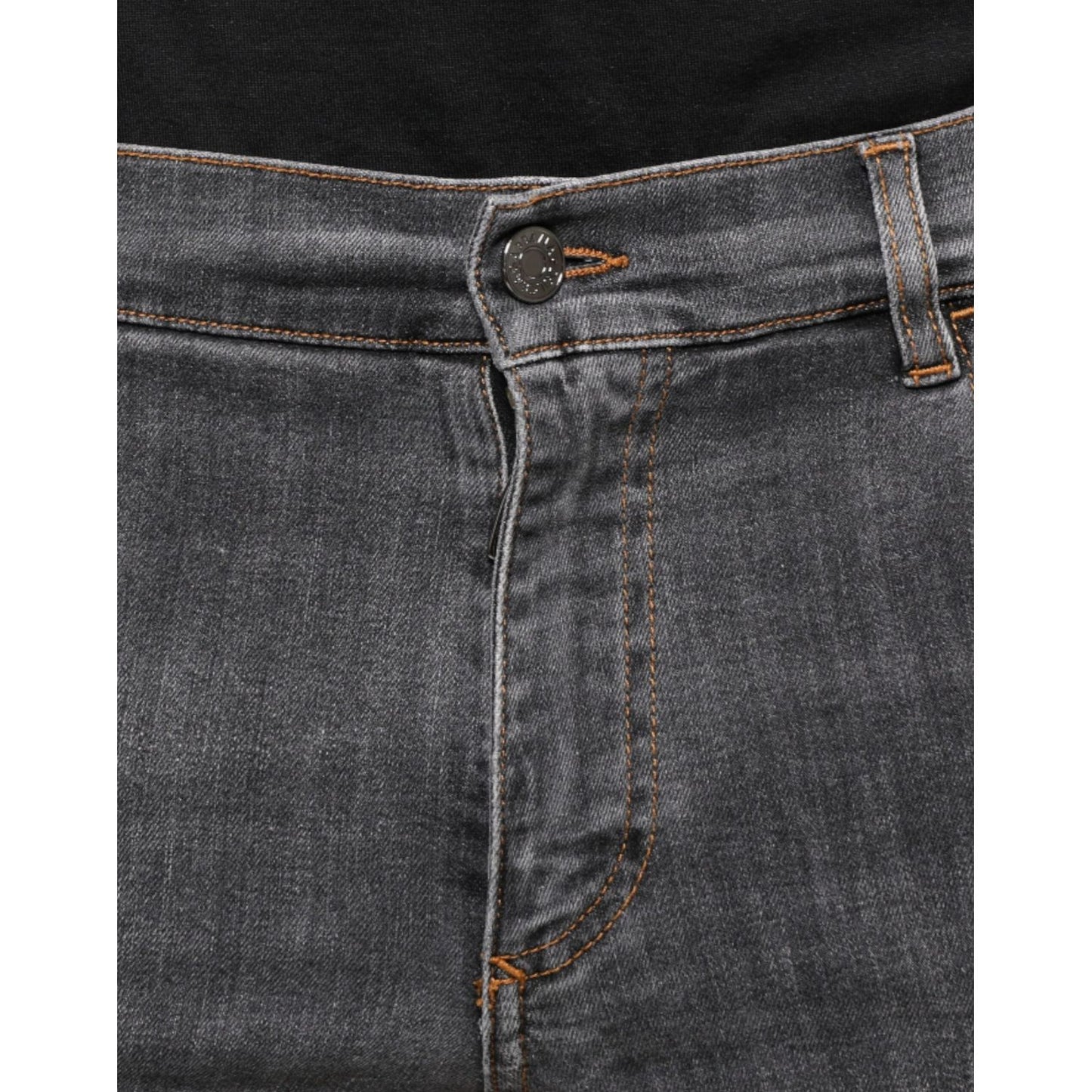 Dolce & Gabbana Dolce & Gabbana Dark Gray Cotton Stretch Skinny Denim Jeans PAN75582-48 1728,Dolce & Gabbana,Gray,IT48 | M,Jeans & Pants - Men - Clothing,Material: 98% Cotton 2% Elastane,Men,Preowned / Defect