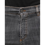 Dolce & Gabbana Dolce & Gabbana Dark Gray Cotton Stretch Skinny Denim Jeans PAN75582-48 1728,Dolce & Gabbana,Gray,IT48 | M,Jeans & Pants - Men - Clothing,Material: 98% Cotton 2% Elastane,Men,Preowned / Defect