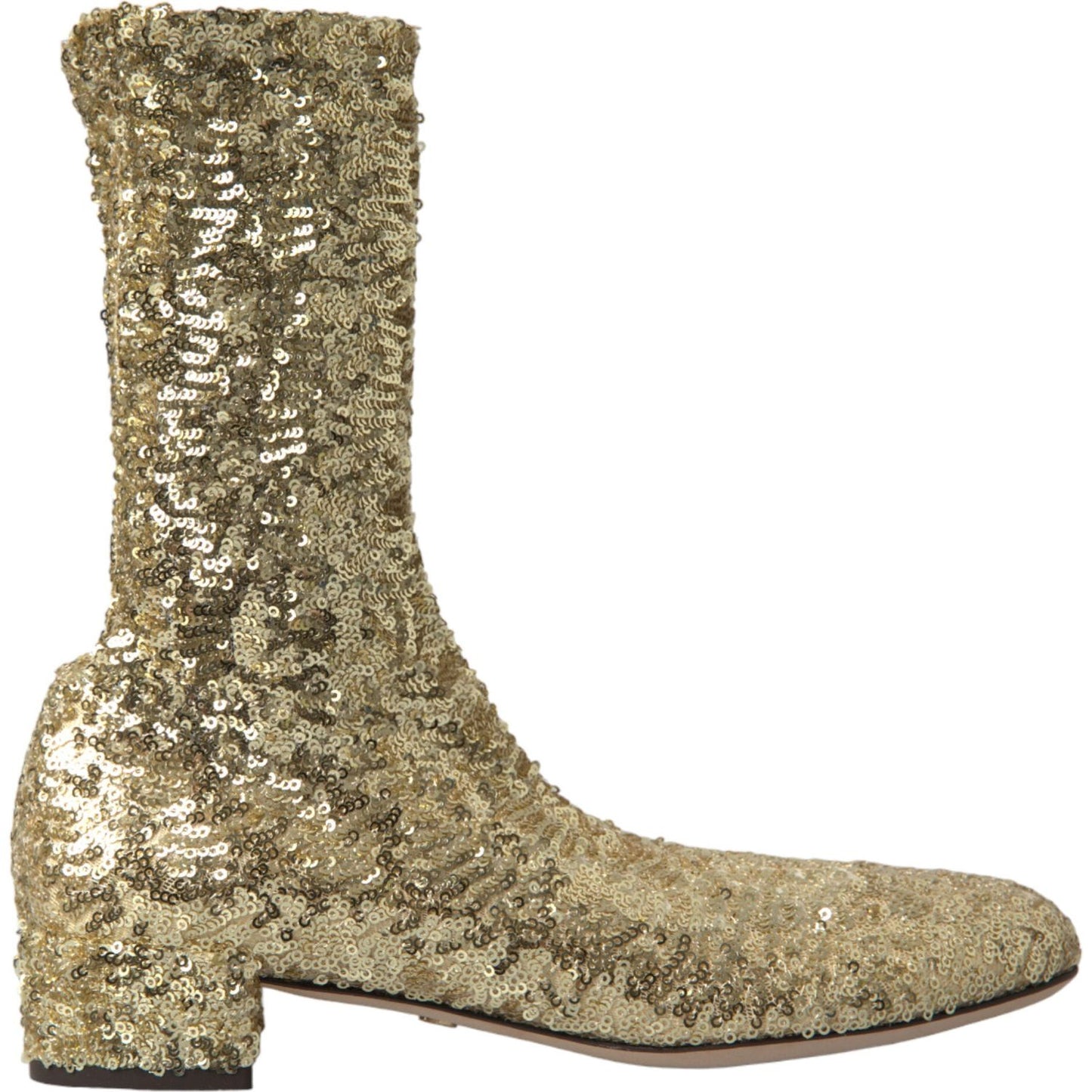 Dolce & Gabbana Dolce & Gabbana Elegant Mid Calf Gold Boots Exclusive Design LA10362-37.5 1728,67345645728,7% PA,91% PL,Boots - Women - Shoes,Dolce & Gabbana,EU37.5/US7,EU38.5/US8,EU39/US8.5,EU41/US10.5,Gold,Material: 2% EA,New with tags,Women