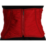 Dolce & Gabbana Dolce & Gabbana Elegant Red Silk Corset Belt Top TSH6822 - 36 1728,67345645728,Dolce & Gabbana,IT36 | XS,New with tags,Red,Tops & T-Shirts - Women - Clothing,Women