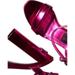 Dolce & Gabbana Dolce & Gabbana Fuchsia Leather Platform Logo Keira Sandals Shoes LA11489-40 1728,67345645728,Dolce & Gabbana,EU40/US9.5,Fuchsia,Material: 64% PU 36% Polyester,New with tags,Sandals - Women - Shoes,Women