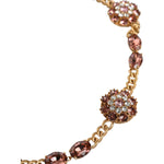 Dolce & Gabbana Gold Tone Brass Crystal Embellished Waist Chain Belt Dolce & Gabbana Sienna