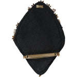 Dolce & Gabbana Gold Tone Brass Sacred Heart Crystal Embellished Brooch Brooch Dolce & Gabbana Black