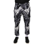 Dolce & Gabbana Dolce & Gabbana Gray Banana Leaf Cotton Stretch Capri Pants PAN75563-46 1728,3% Elastane (stretch),67345645728,Dolce & Gabbana,Gray,IT46 | S,Jeans & Pants - Men - Clothing,Material: 97% Cotton,Men,New with tags