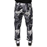 Dolce & Gabbana Dolce & Gabbana Gray Banana Leaf Cotton Stretch Capri Pants PAN75563-46 1728,3% Elastane (stretch),67345645728,Dolce & Gabbana,Gray,IT46 | S,Jeans & Pants - Men - Clothing,Material: 97% Cotton,Men,New with tags