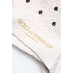 Dolce & Gabbana Dolce & Gabbana Gray Viscose Stretch Dotted Socks SCS2254-S 1728,67345645728,Dolce & Gabbana,Gray,Material: 61% Viscose 26% Nylon 10% Polyester 3% Elastane,New with tags,Other - Women - Accessories,S,Women